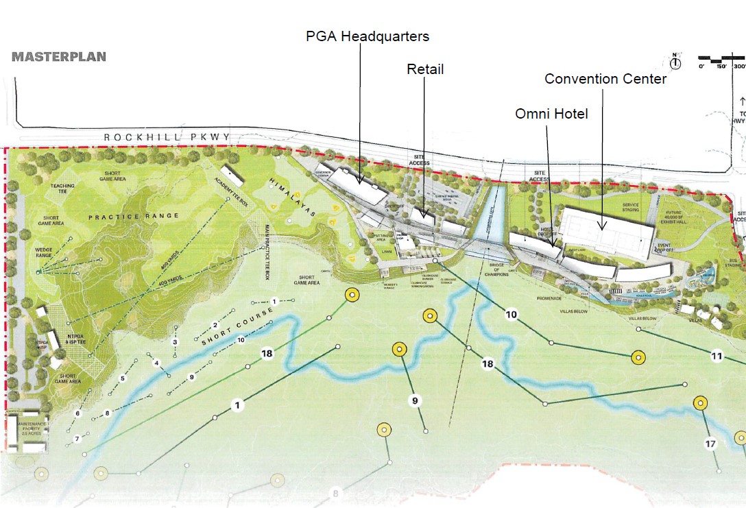 Master plan of future PGA site.